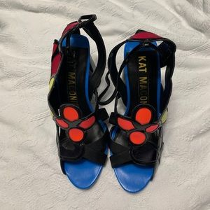 Kat Maconie Round Chunky Flower Heels